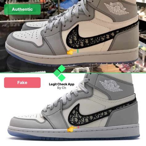 air dior real vs fake
